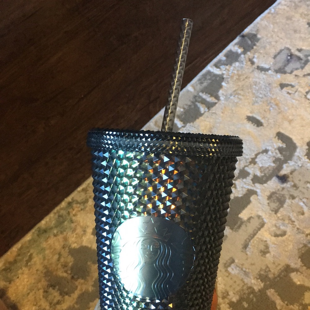 Brand new Iridescent dark Bling unicorn Starbucks Tumbler 16 oz - Picture 3 of 5